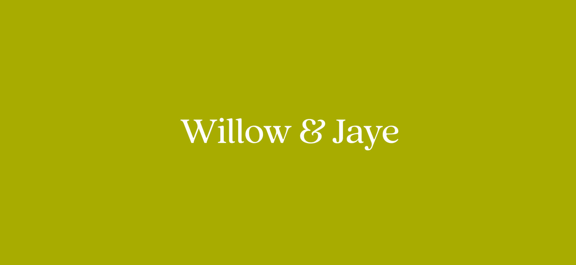 Willow & Jaye word mark