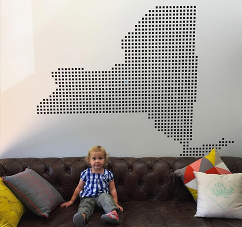 wall art with child
