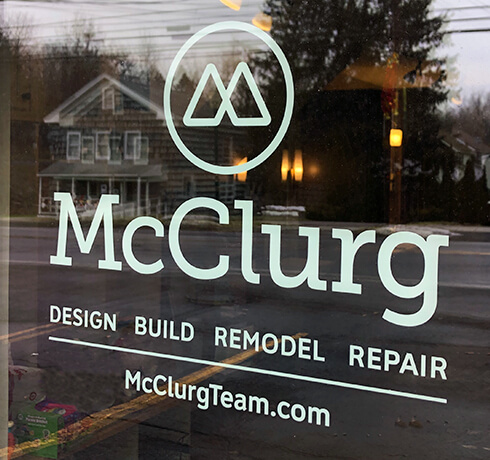 McClurg showroom exterior window