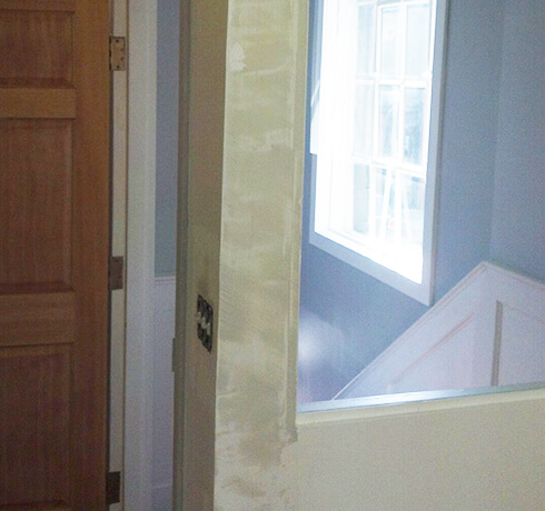 drywall patch in entry
