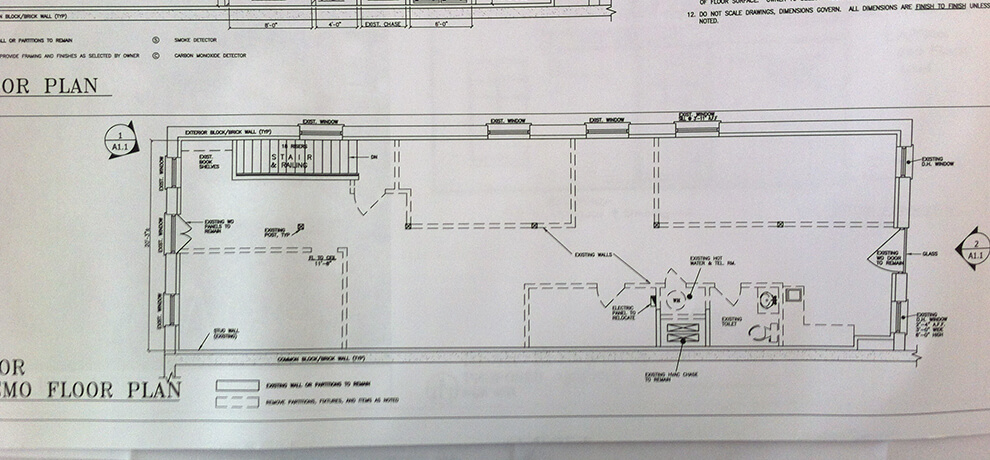 original floor plan blueprint