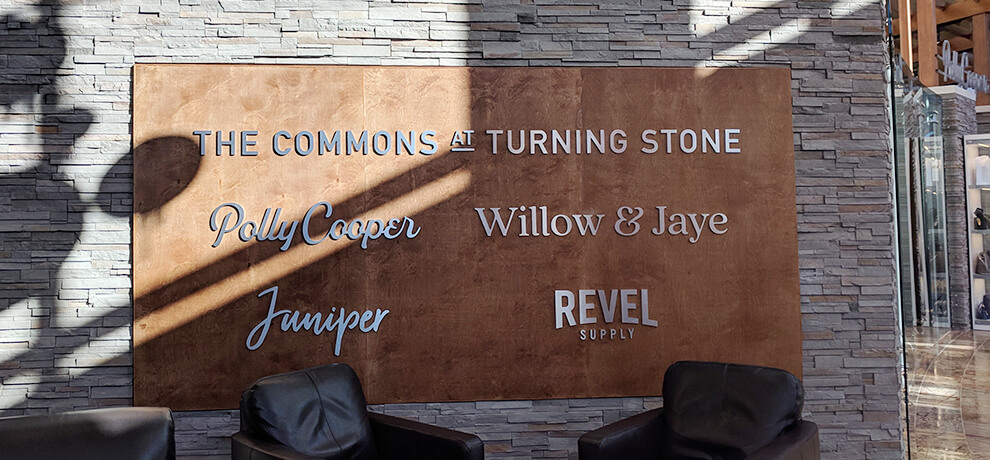The Commons at Turning Stone Signage