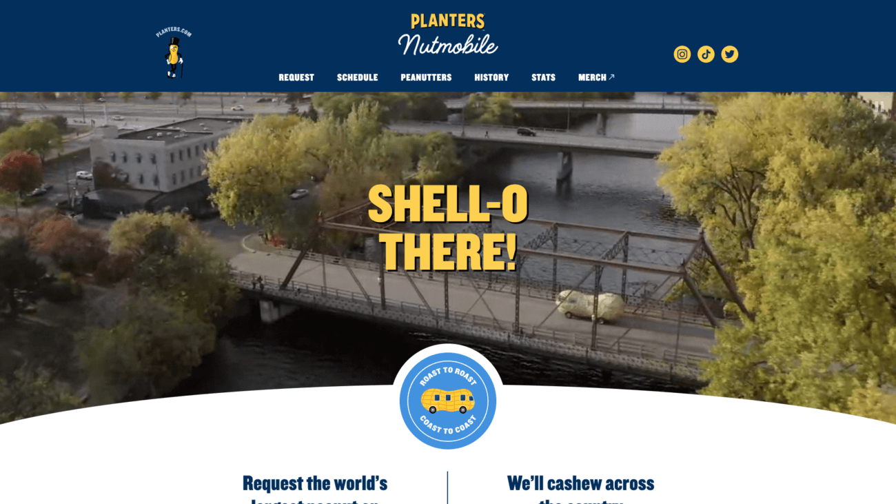 Planters® Nutmobile adjacent