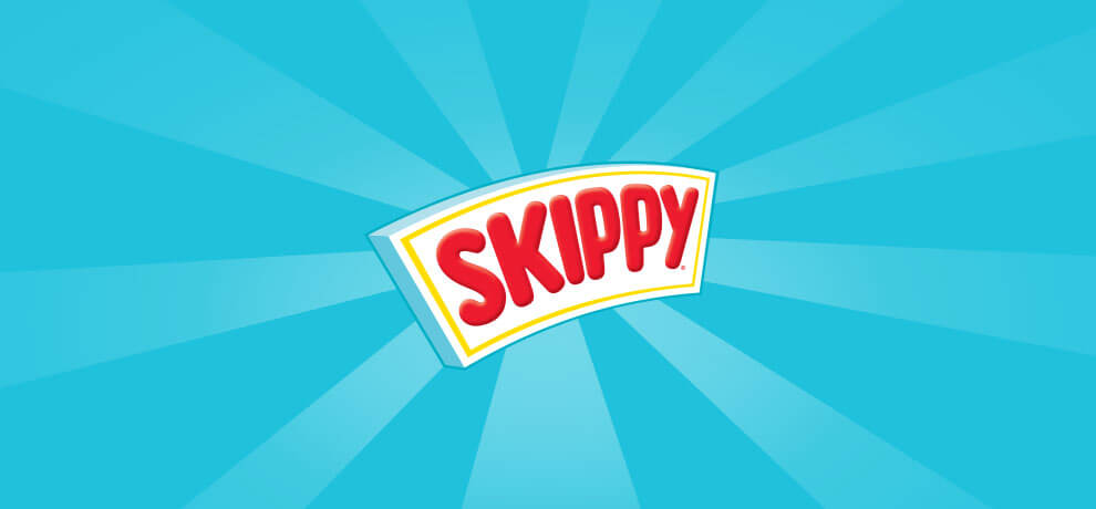 skippy logo with burst