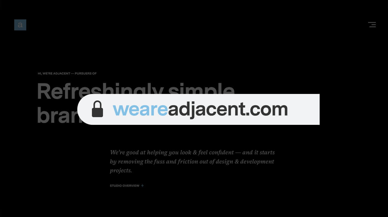 weareadjacent URL